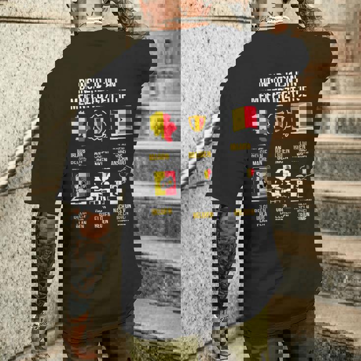 ベルギーの発言 メンズTシャツ バックプリント 彼への贈り物