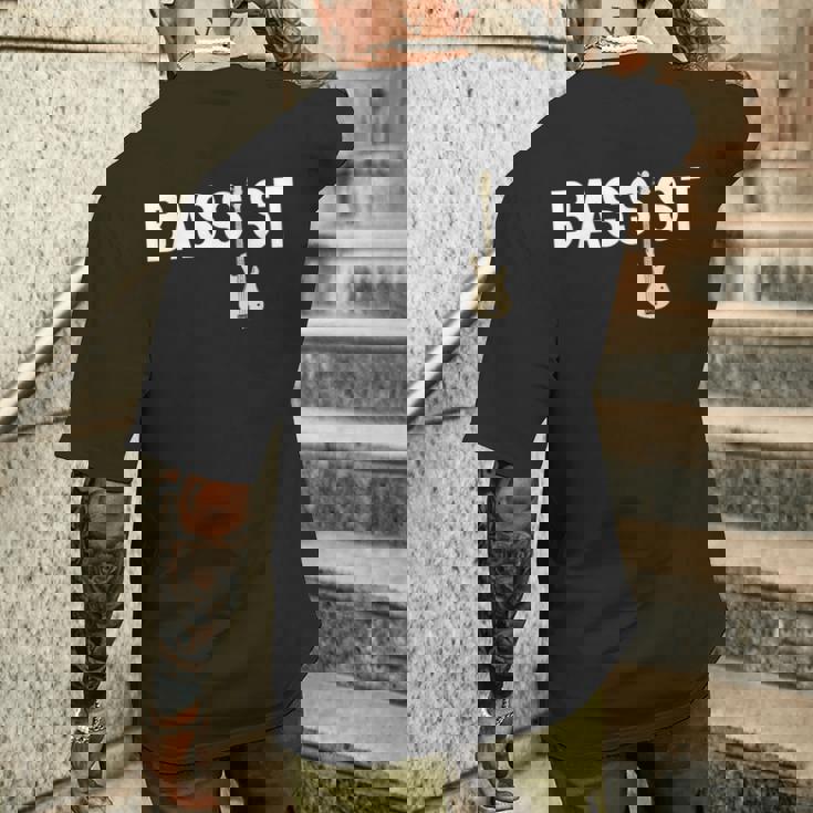 ベースギター ヴィンテージ ギタリスト ギタープレーヤー ギフト メンズTシャツ バックプリント 彼への贈り物