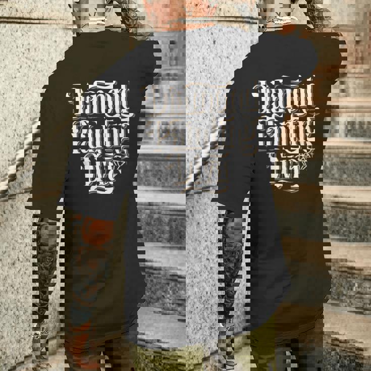 ペインティング ダイヤモンド 絵画 アート メンズTシャツ バックプリント 彼への贈り物