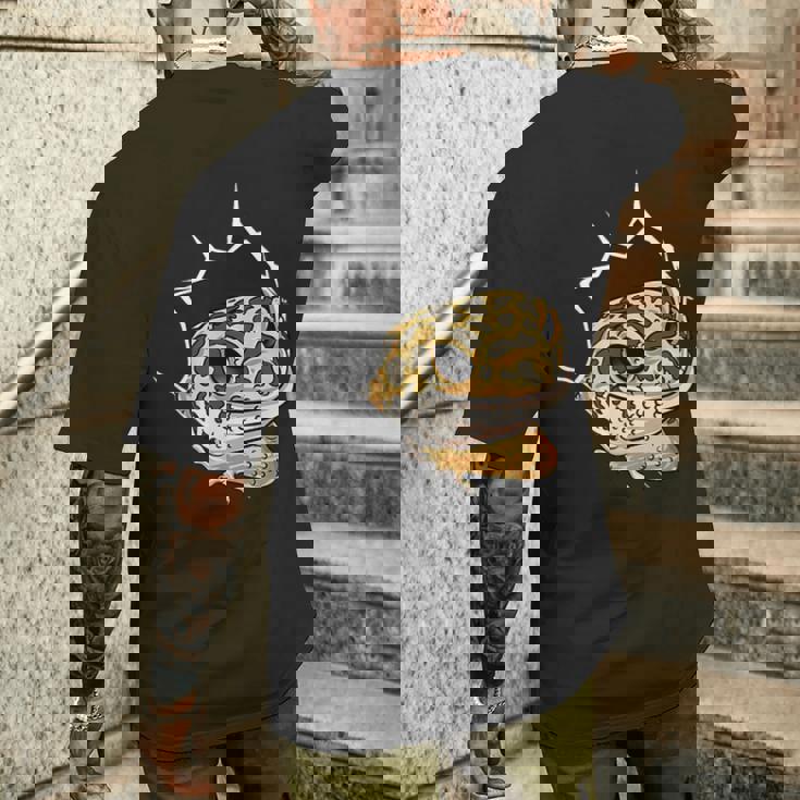 ペット ヒョウ ヤモリギフト I Love My メンズTシャツ バックプリント 彼への贈り物