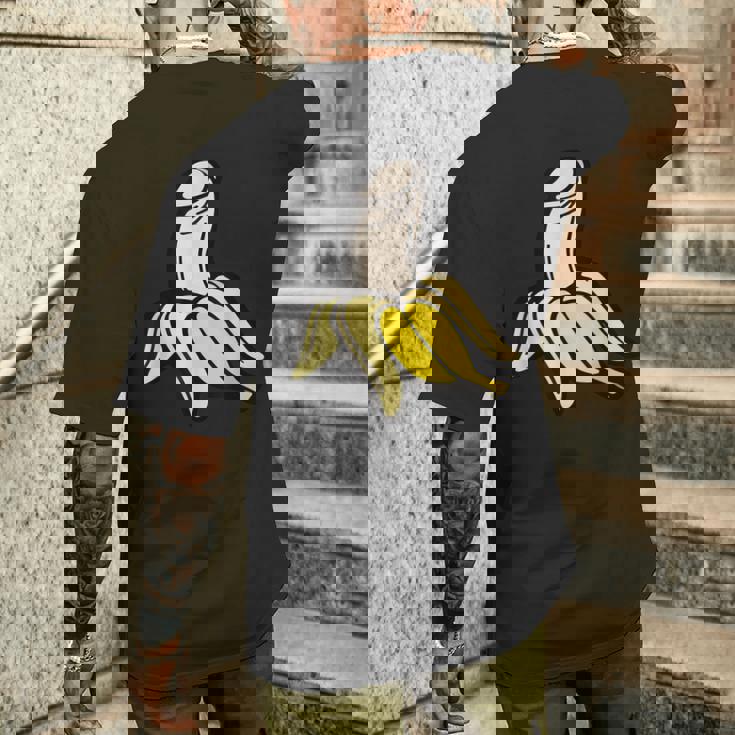 ペニス バナナ メンズTシャツ バックプリント 彼への贈り物