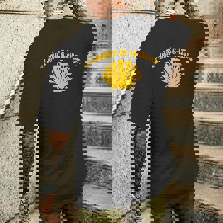 ホタテ貝 カミノ デ サンティアゴ メンズTシャツ バックプリント 彼への贈り物