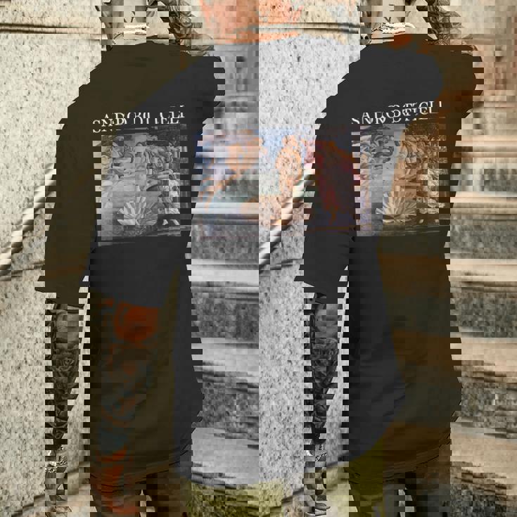 ボッティチェッリのヴィーナスの誕生 メンズTシャツ バックプリント 彼への贈り物