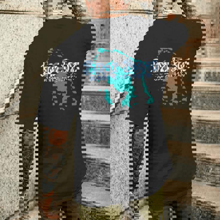 ボラボラ島のコーディネート、観光休暇。 メンズTシャツ バックプリント 彼への贈り物