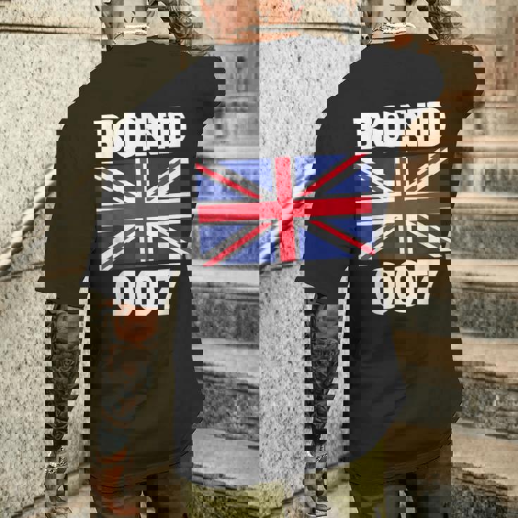 ボンドユニオンフラッグ 007 レトロシャツ メンズTシャツ バックプリント 彼への贈り物