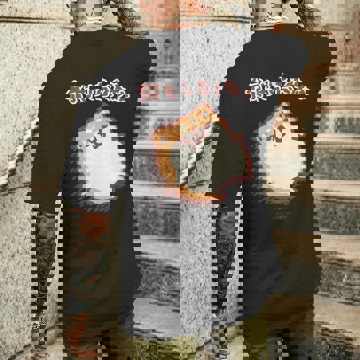 ボンレス犬とボンレス猫 何もしたくねぇ ボンレス犬 メンズTシャツ バックプリント 彼への贈り物