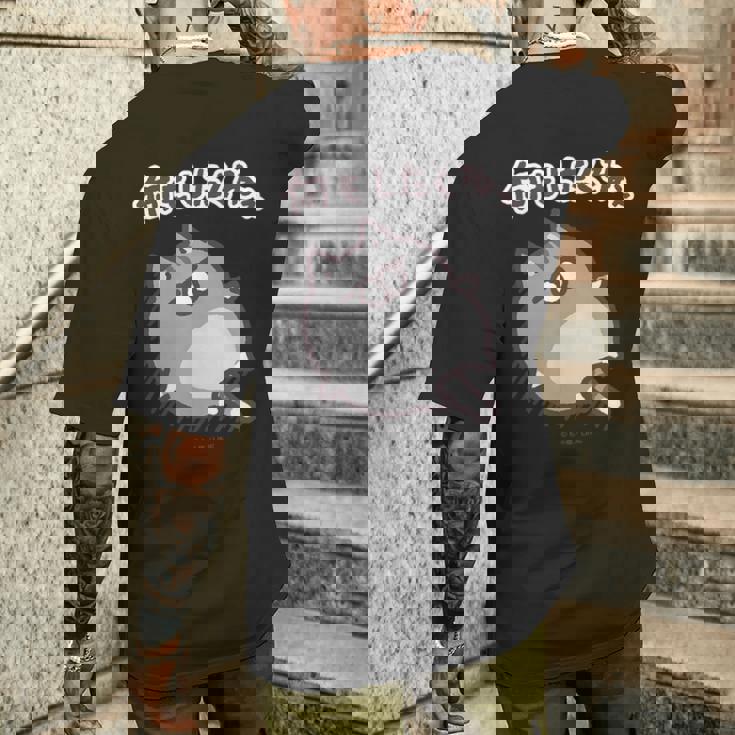 ボンレス犬とボンレス猫 何もしたくねぇ ボンレス猫 メンズTシャツ バックプリント 彼への贈り物