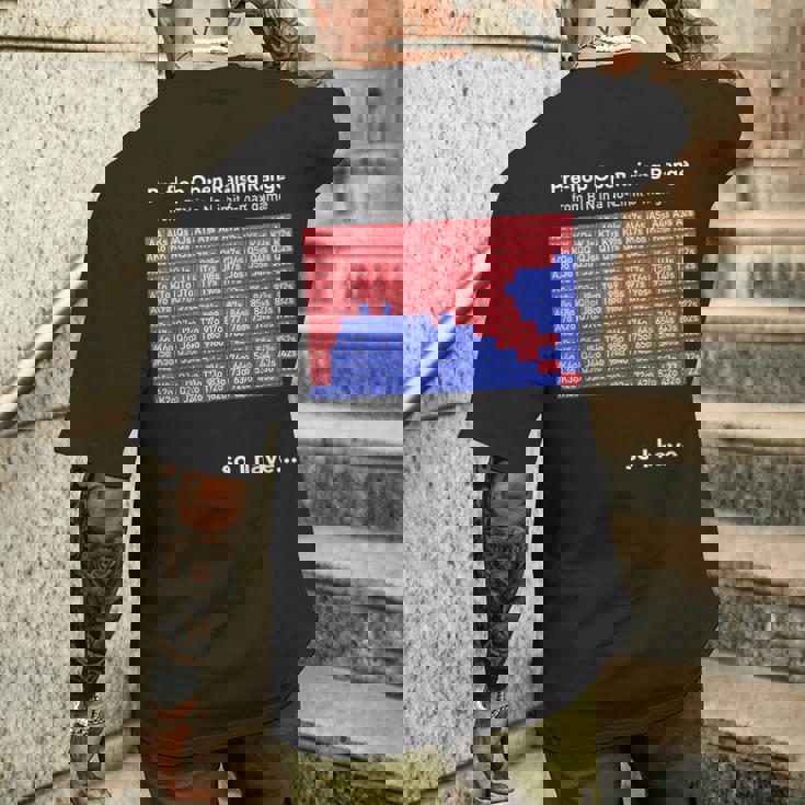 ポーカー Btn ハンドレンジ プリフロップ カジノ おもしろ シンプル 文字入り ユーモア おふざけ オシャレ メンズTシャツ バックプリント 彼への贈り物