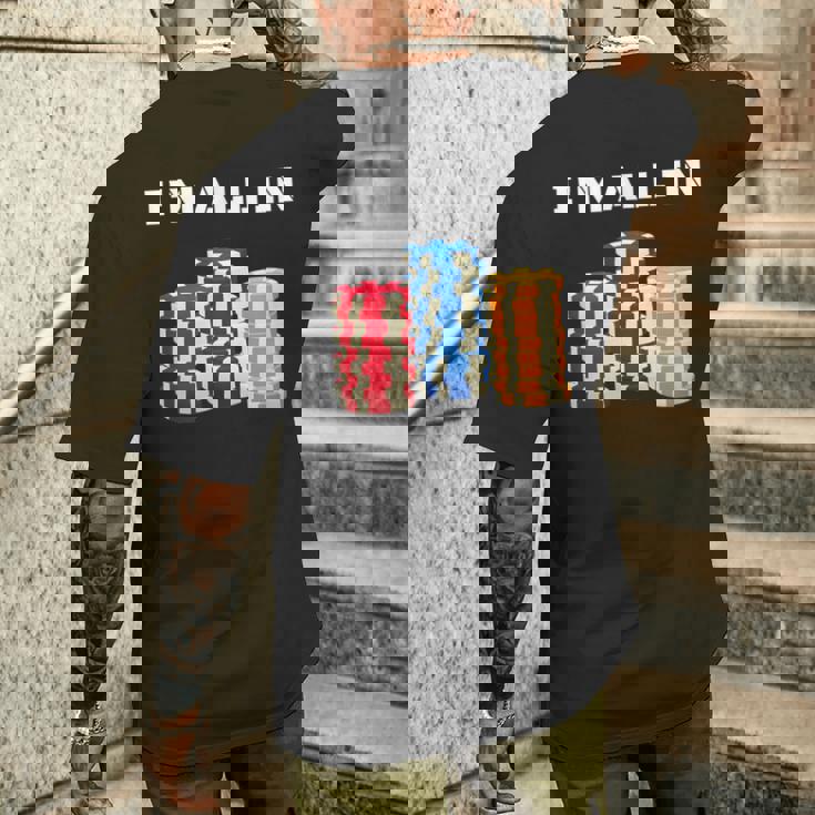 ポーカープレイヤー I'm All In カード カジノ 恋人 ギフト ギャンブル メンズTシャツ バックプリント 彼への贈り物