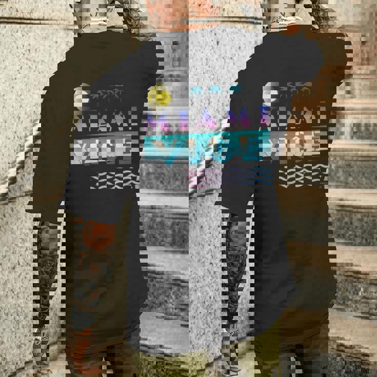 マイアミ・バイス Gradation メンズTシャツ バックプリント 彼への贈り物