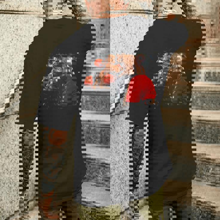 マイク・タイソン フランク・ブルーノ ヘビー級選手権ファイト 1989 メンズTシャツ バックプリント 彼への贈り物