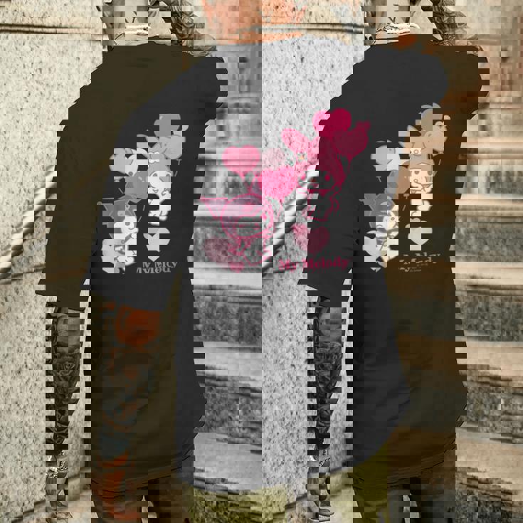 マイメロディ Usデザイン ハート メンズTシャツ バックプリント 彼への贈り物