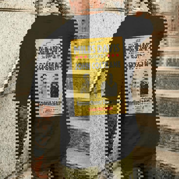 マイルス・デイビス・クインテットとジョン・コルトレーンストックホルム 1960 メンズTシャツ バックプリント 彼への贈り物