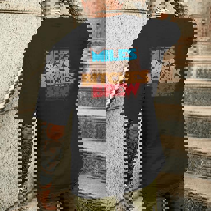 マイルス・デイビス・ビッチズ・ブリュー・ディストレストッド 長袖tシャツ メンズTシャツ バックプリント 彼への贈り物