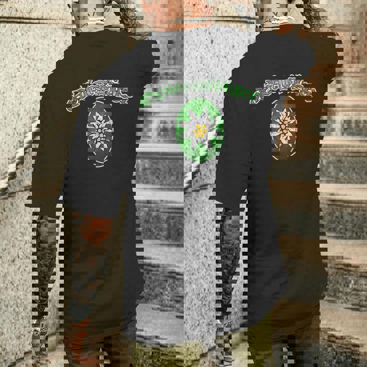 マウンテンハンター エーデルワイス 兵士とドイツ軍 メンズTシャツ バックプリント 彼への贈り物