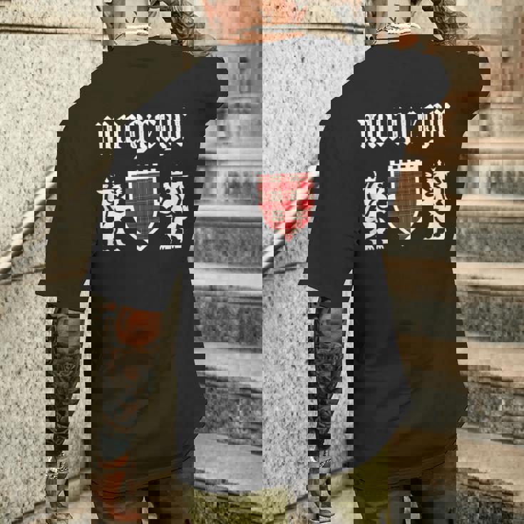 マクレガー一族タータン、スコットランド格子縞、マクレガーファミリー メンズTシャツ バックプリント 彼への贈り物