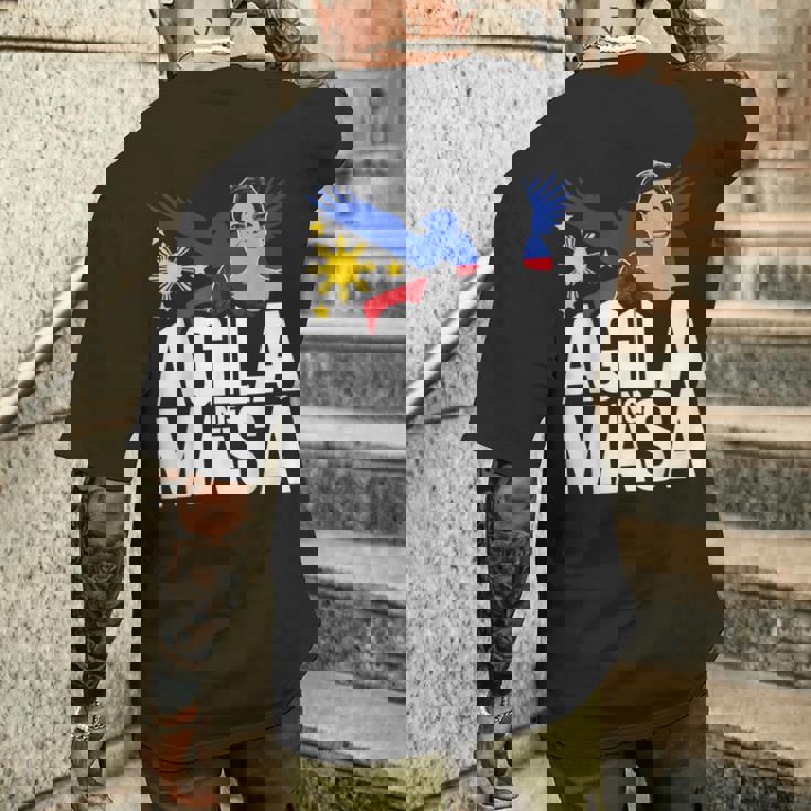 マサ・フィリピンのサラ・ドゥテルテ・アギラ、私たちはprrdを支持します メンズTシャツ バックプリント 彼への贈り物