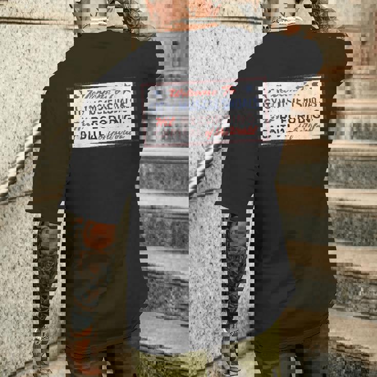 マッスルショールズ アラバマ サイン 録音 キャピタル ロック グラフィック メンズTシャツ バックプリント 彼への贈り物