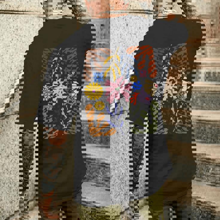 マティス ひまわり ヴィンテージ イエロー 花 アート 絵画 メンズTシャツ バックプリント 彼への贈り物