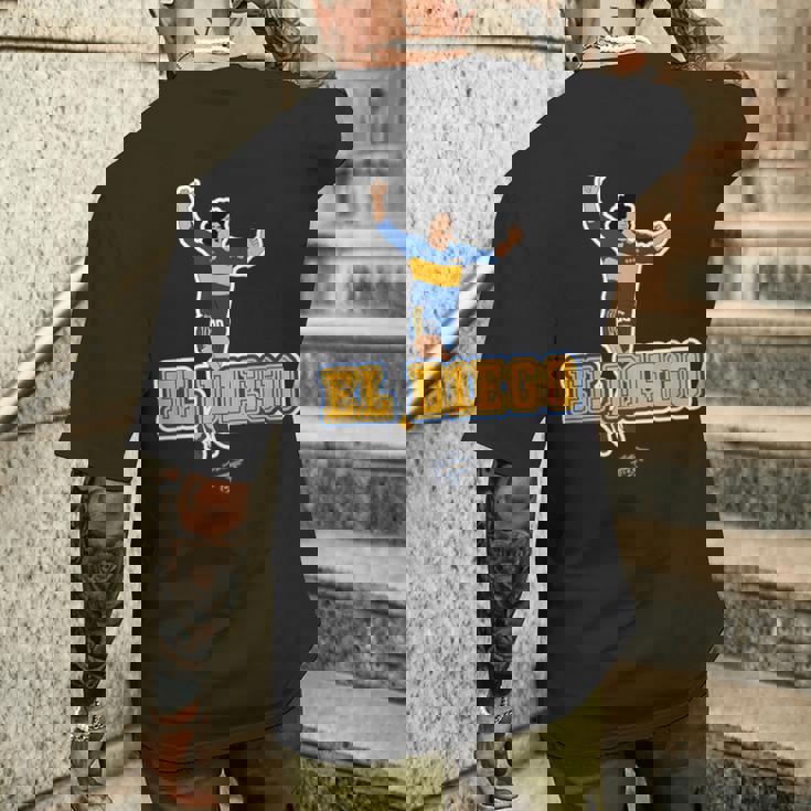 マラドーナ エル ディエゴ ボカ メンズTシャツ バックプリント 彼への贈り物