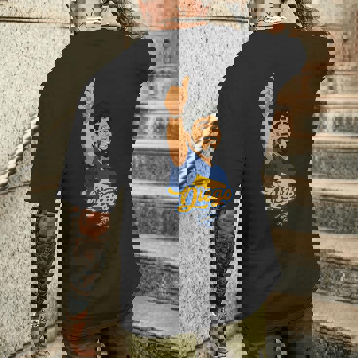 マラドーナボカip メンズTシャツ バックプリント 彼への贈り物