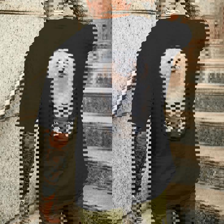 マルチーズ マルタ犬 マルタ語 メンズTシャツ バックプリント 彼への贈り物