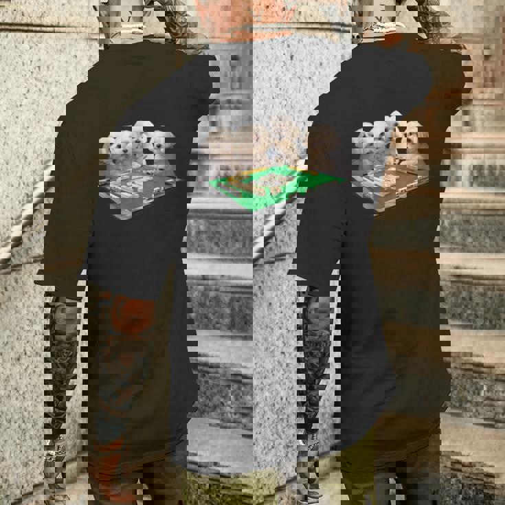 マルチーズ 犬 麻雀 面白いtシャツ 文字入り メンズ おもしろ 面白い 服 おもしろグッズ ネタ 雀士 メンズTシャツ バックプリント 彼への贈り物