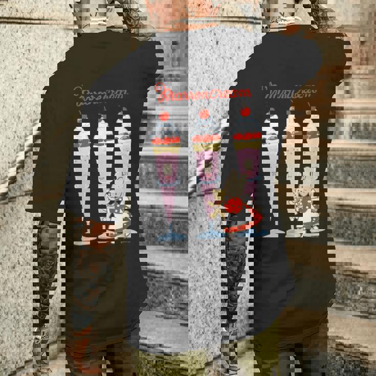 マロンクリーム パフェ メンズTシャツ バックプリント 彼への贈り物