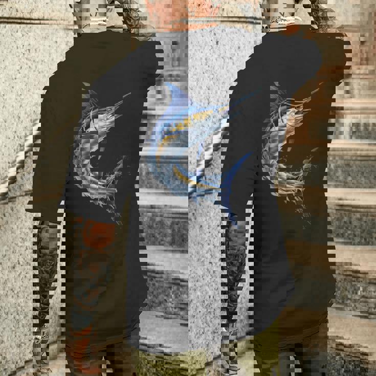 マーリンフィッシュ メンズTシャツ バックプリント 彼への贈り物