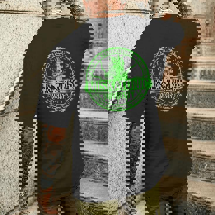 ミスカトニック大学ロゴ ホラー文学 メンズTシャツ バックプリント 彼への贈り物