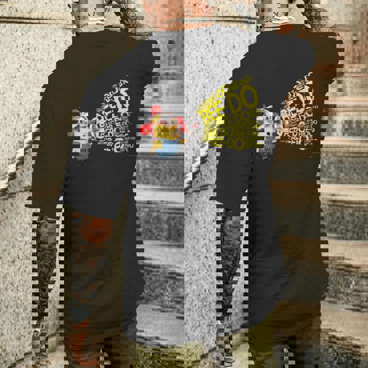 ミニオン Loudspeaker メンズTシャツ バックプリント 彼への贈り物