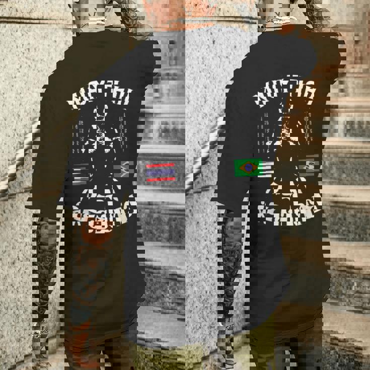 ムエタイ ブラジル ブラジル 格闘技 タイ メンズTシャツ バックプリント 彼への贈り物