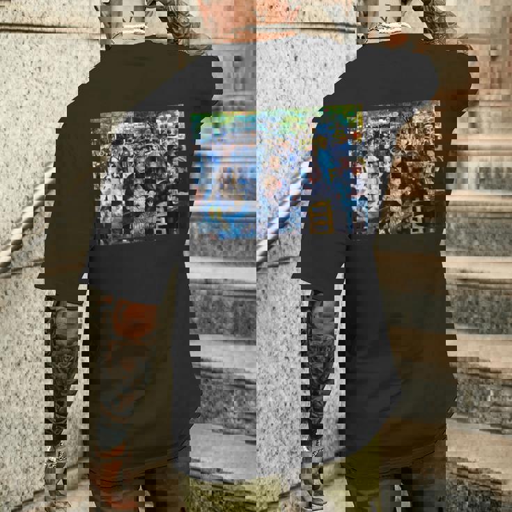 ムーランドラガレットでのダンス メンズTシャツ バックプリント 彼への贈り物