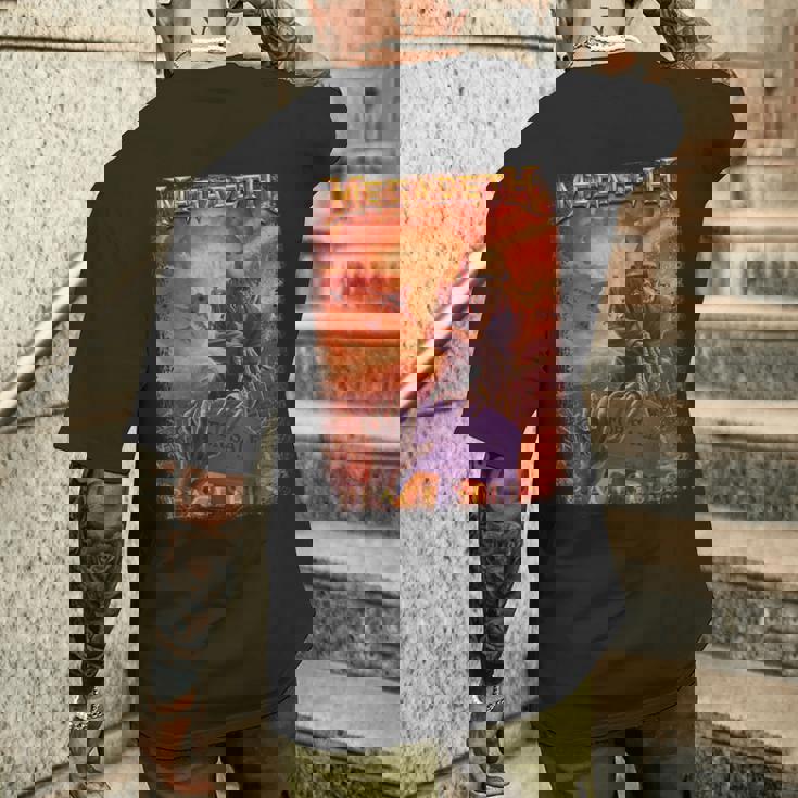 メガデス スケルトン不動産業者 メンズTシャツ バックプリント 彼への贈り物