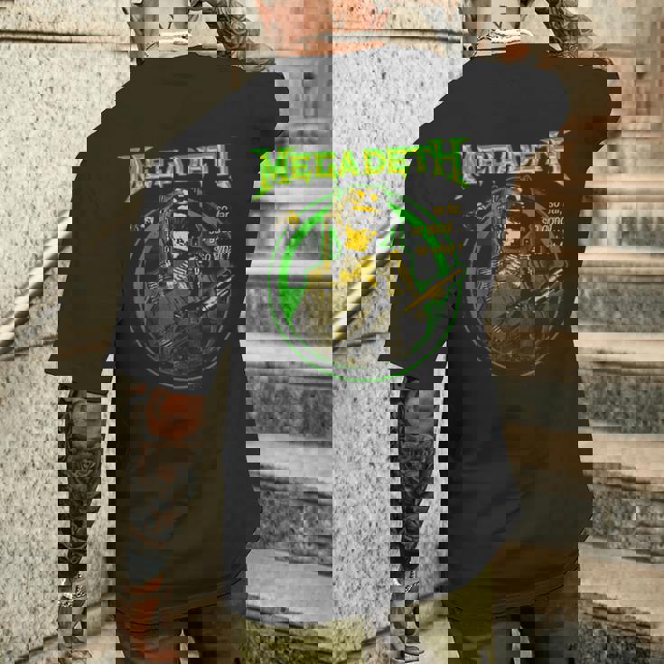 メガデス -O Faro Goodo Whatoldier メンズTシャツ バックプリント 彼への贈り物