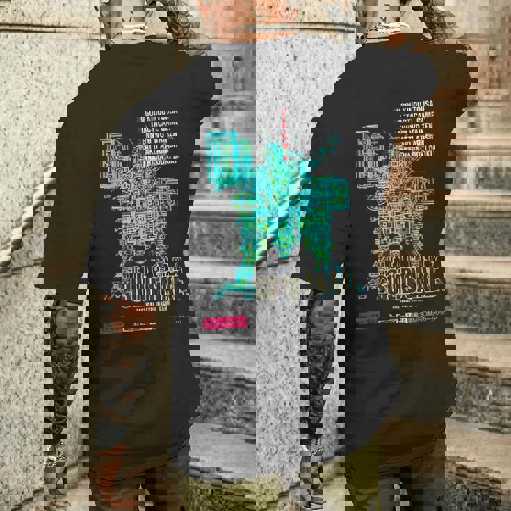 メタルギアボックス アートジャパン レトロ ゲーマー クラシック 8ビット ステルス メンズTシャツ バックプリント 彼への贈り物