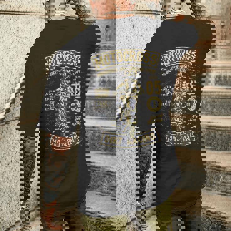 モトクロス ダートレーシング オートバイ ダートバイク メンズTシャツ バックプリント 彼への贈り物