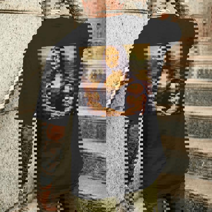 モナリザ 筋肉付き おもしろギフト メンズTシャツ バックプリント 彼への贈り物