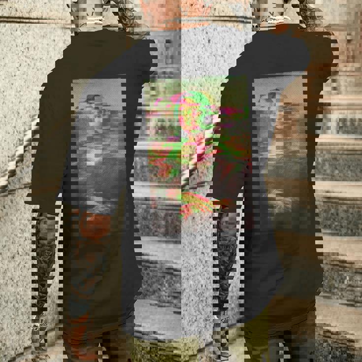 モナリザ有名な絵画アートワークレオナルドダヴィンチギフト Mona Lisa メンズTシャツ バックプリント 彼への贈り物