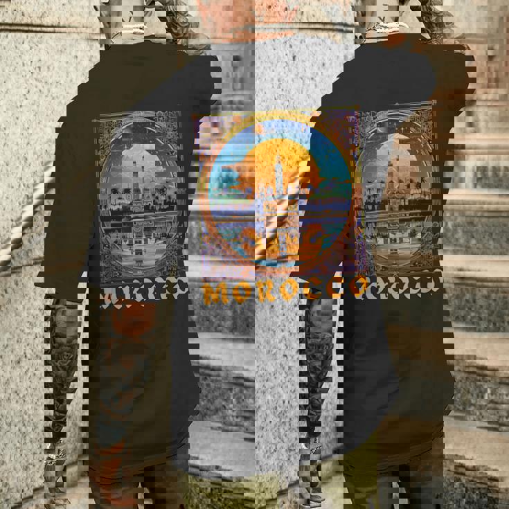 モロッコtシャツ-お土産 メンズTシャツ バックプリント 彼への贈り物