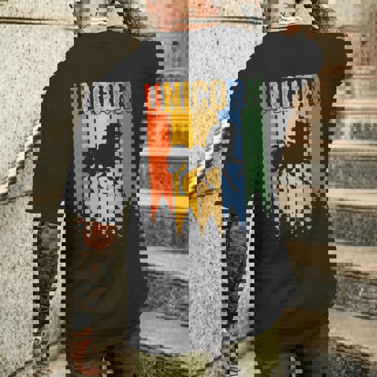 ユニコーン ユニコーン グッズ メンズTシャツ バックプリント 彼への贈り物