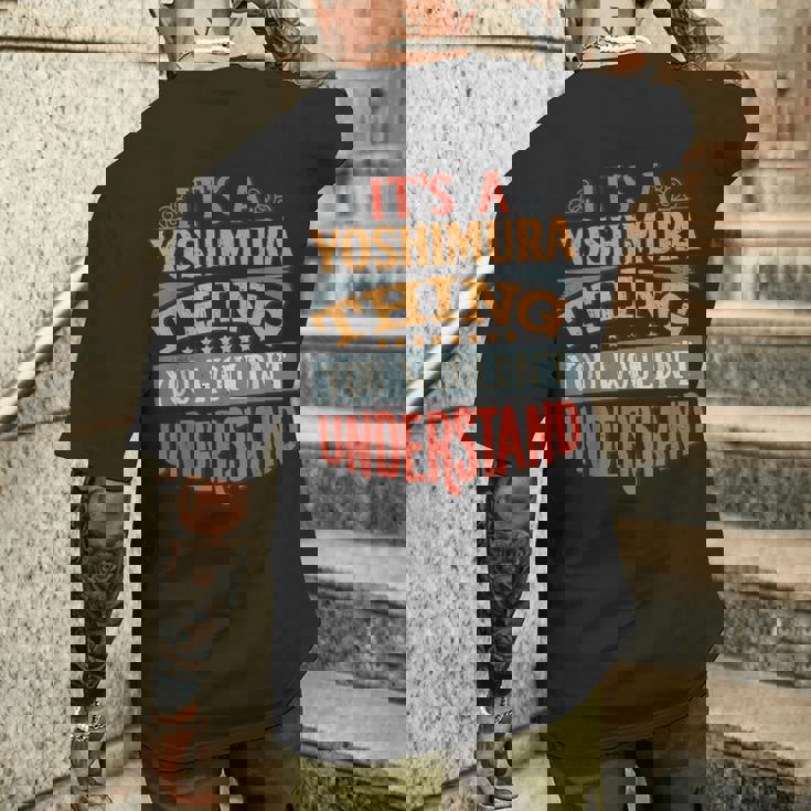 ヨシムラ 名前 メンズTシャツ バックプリント 彼への贈り物