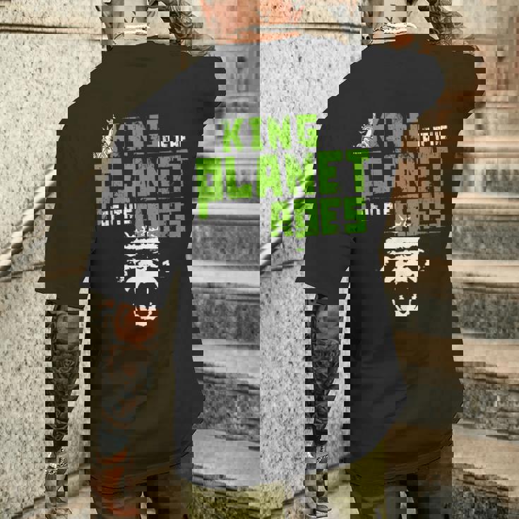 ライオンではなく猿が惑星の動物王国を握る メンズTシャツ バックプリント 彼への贈り物