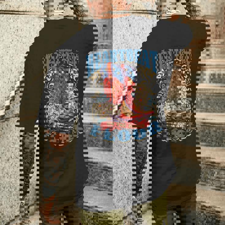 ラインダンス Heartbeat On The Dancefloor メンズTシャツ バックプリント 彼への贈り物