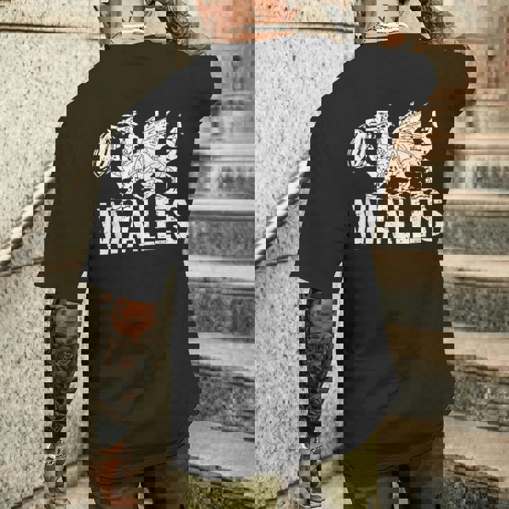 ラグビーボール ウェールズドラゴン メンズ レディース ボーイズ ガールズ ウェールズ メンズTシャツ バックプリント 彼への贈り物