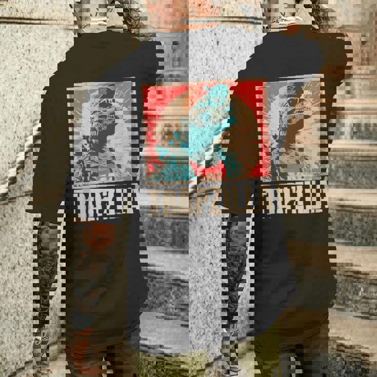 ラップトラップ 音楽 面白い ラッパー 映画好き メンズTシャツ バックプリント 彼への贈り物