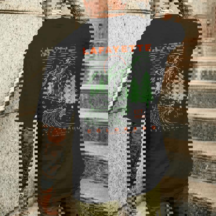 ラファイエット コロラド クール 旅行 お土産 素朴なラファイエット メンズTシャツ バックプリント 彼への贈り物