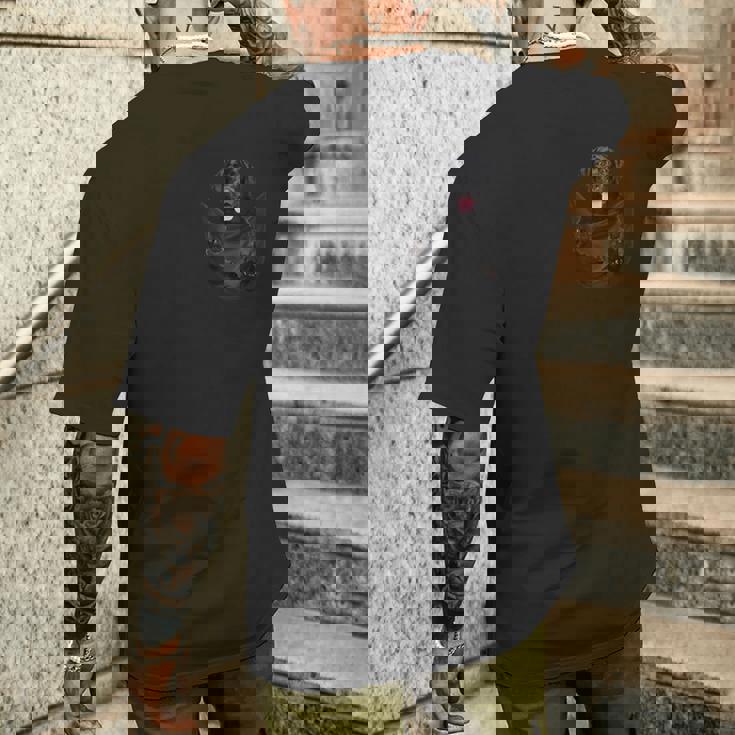 ラブラドール愛好家のためのあなたのポケットの中の面白いラブラドールレトリバー メンズTシャツ バックプリント 彼への贈り物