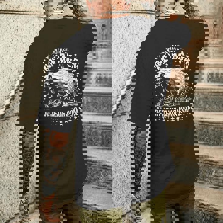 ラーテルはとんでもなく素晴らしい面白い動物だから メンズTシャツ バックプリント 彼への贈り物