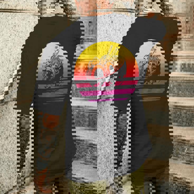 ラーメン レトロスタイル ビンテージ メンズTシャツ バックプリント 彼への贈り物